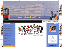 Tablet Screenshot of cahayaforklift.com